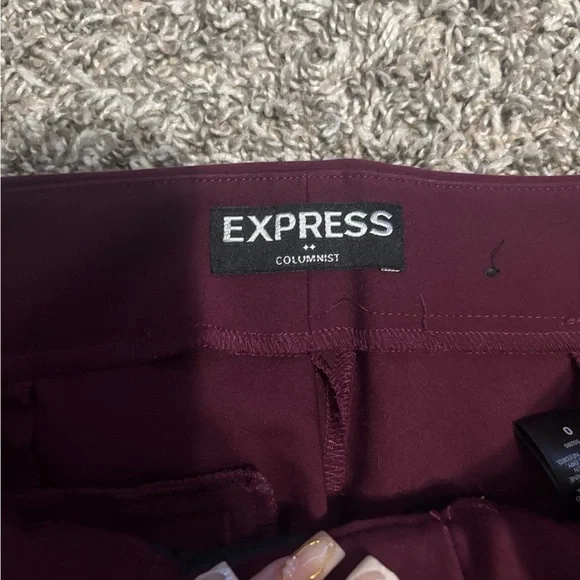 Express Deep Burgundy Trousers - Picture 3 of 9